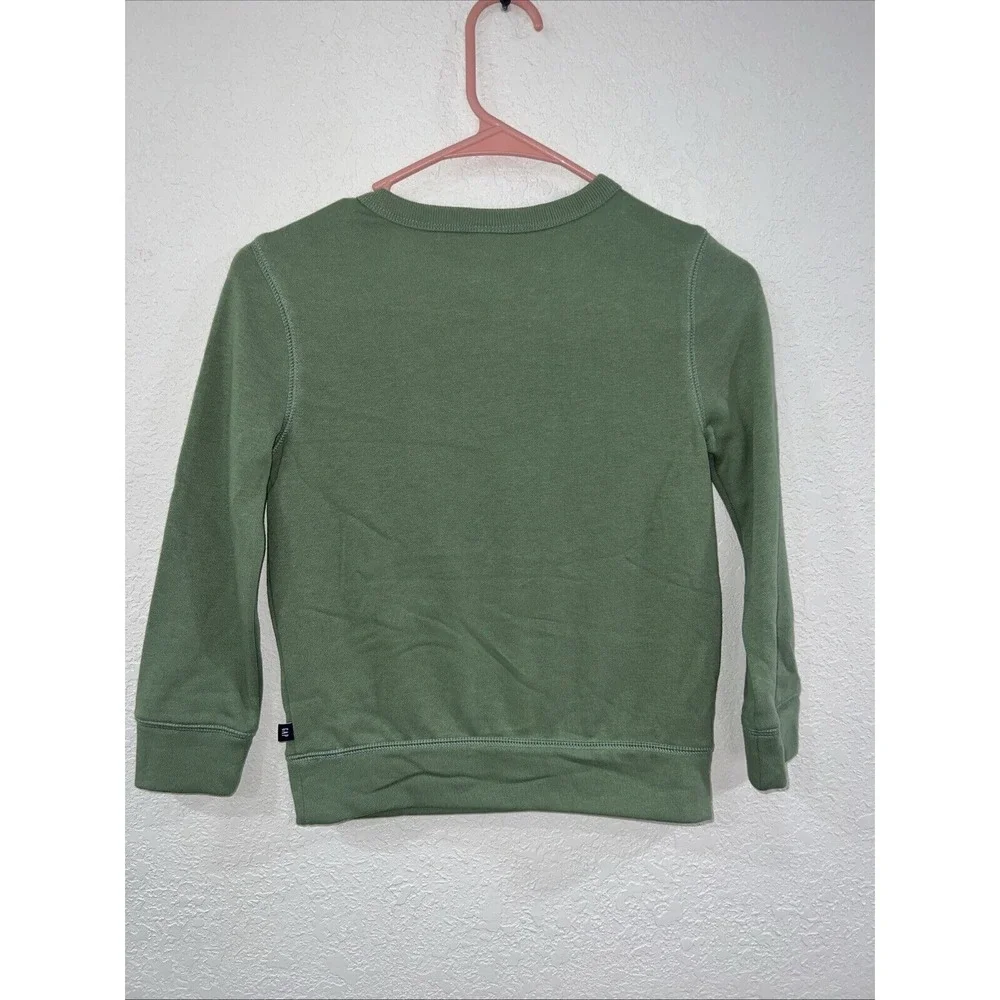 GAP Sweatshirt Green Unisex SMALL 6-7 NWT